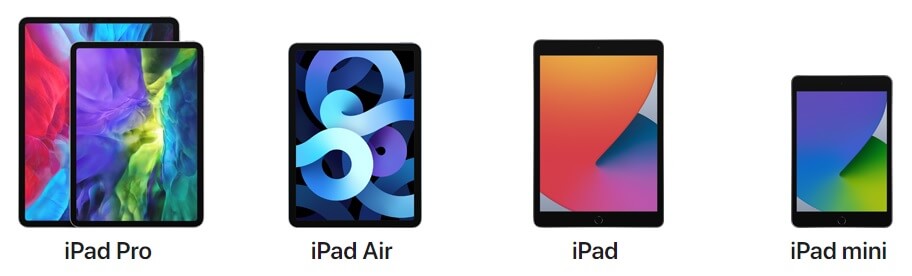 iPadにも種類がある